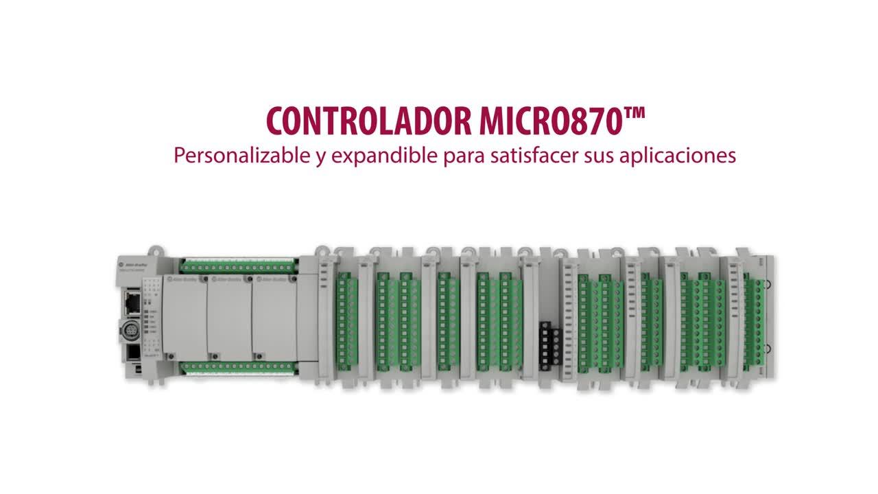 Descripción general del controlador Micro870